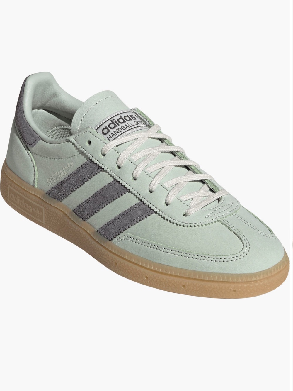 adidas Spezial Mint Green with Grey Stripes and Gum Sole